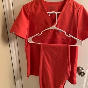 Figs scrub set limited edition clay color